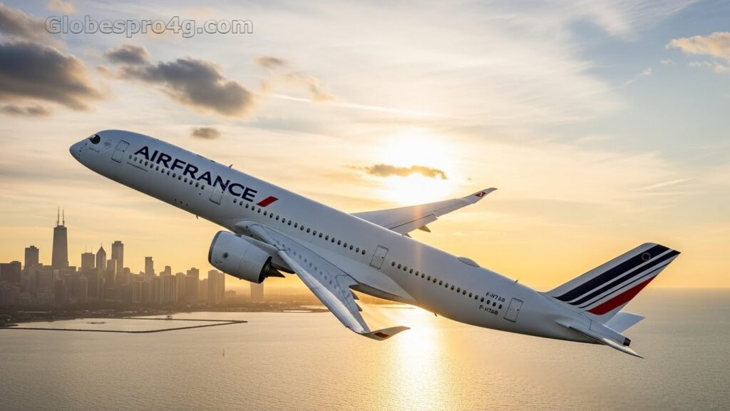 Air France A350 Chicago Flight Return