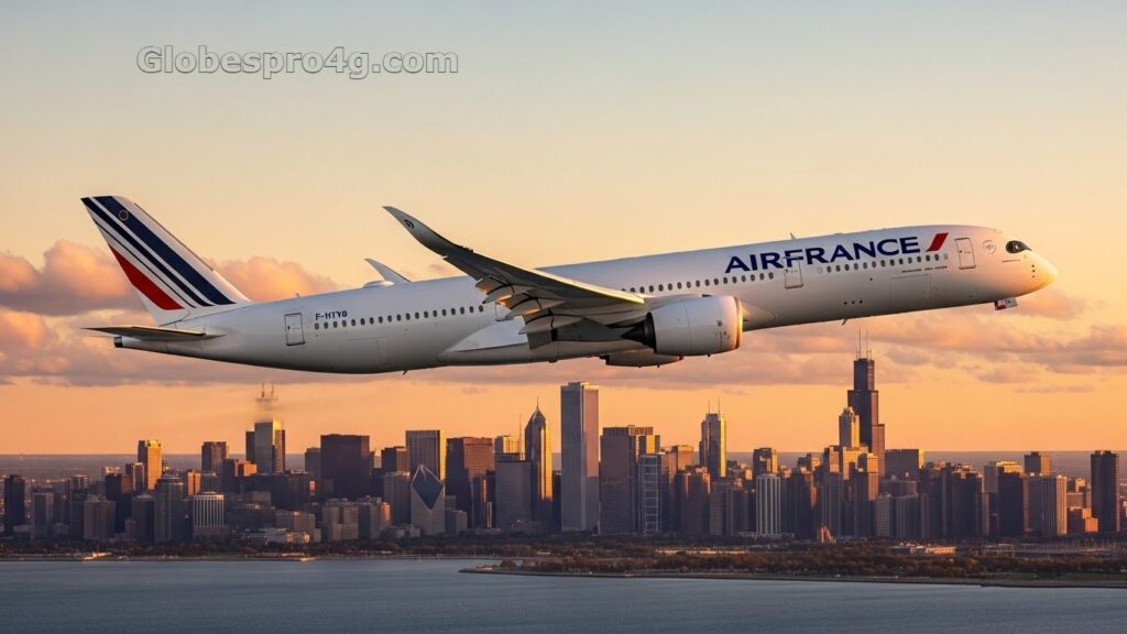 Air France A350 Chicago Flight Return